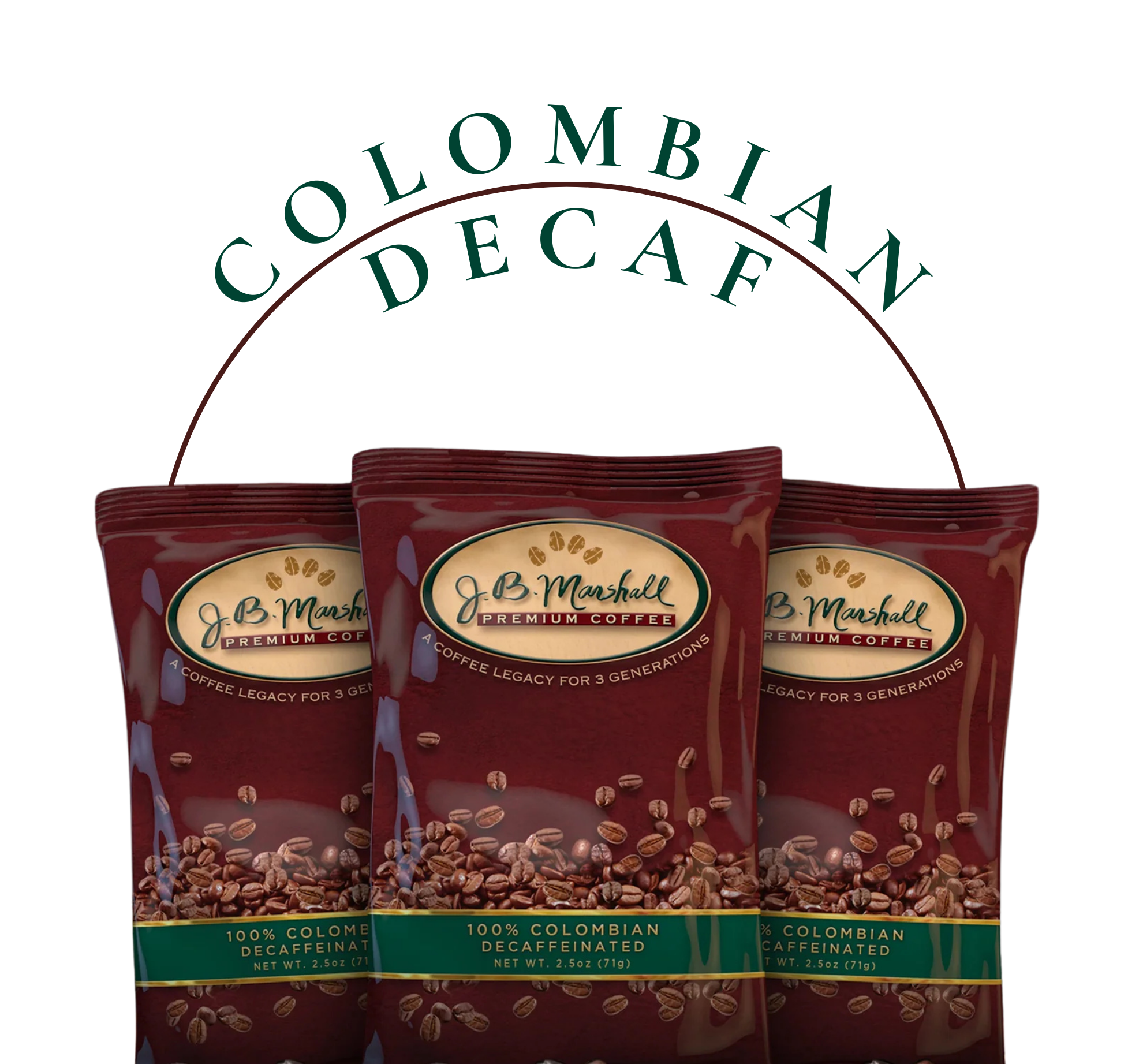 100% Colombian Decaf Packets